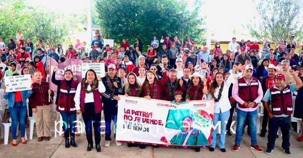 Expresan Bety S&aacute;nchez y morenistas de Zacatl&aacute;n respaldo a Sheinbaum