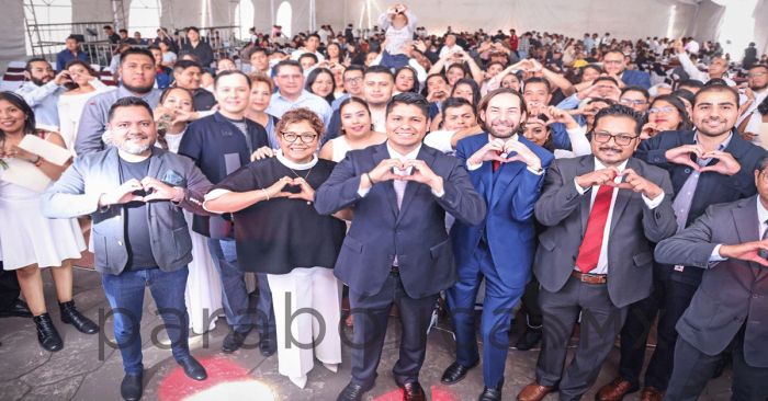 Matrimonios colectivos fortalecen la uni&oacute;n familiar en Cuautlancingo