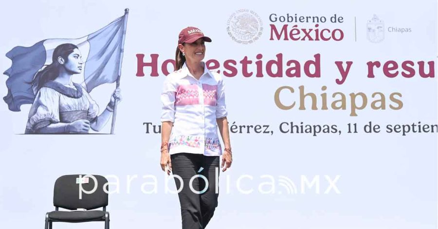 Da Sheinbaum cuenta de los avances de su Gobierno en Chiapas