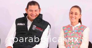 Celebra Armenta cierre de la d&eacute;cima visita de Sheinbaum a Puebla