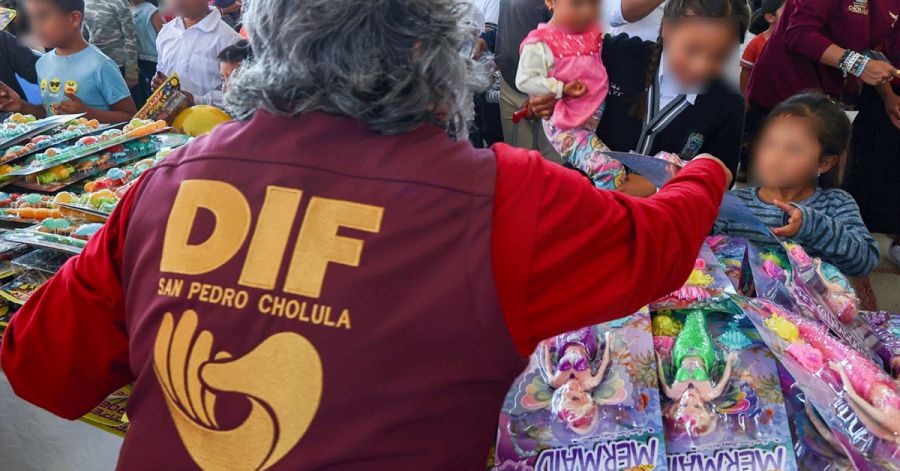 Acerca Tlazopilli sonrisas a la infancia de San Pedro Cholula