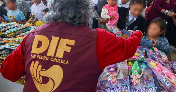 Acerca Tlazopilli sonrisas a la infancia de San Pedro Cholula