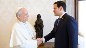 Se re&uacute;ne Papa Le&oacute;n XIV con Marco Rubio para limar asperezas