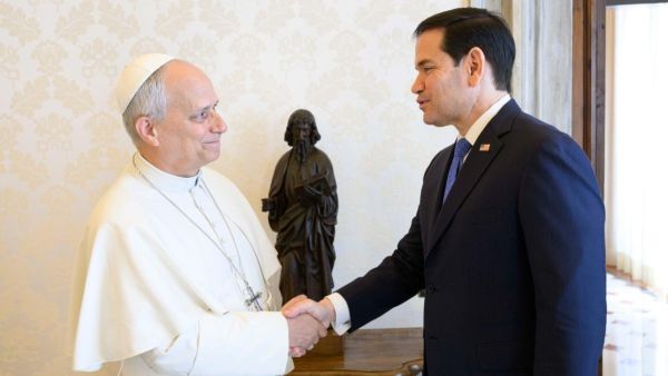 Se re&uacute;ne Papa Le&oacute;n XIV con Marco Rubio para limar asperezas