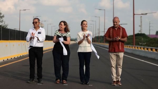 Inaugura presidenta Puente de Acceso al Puerto de Veracruz