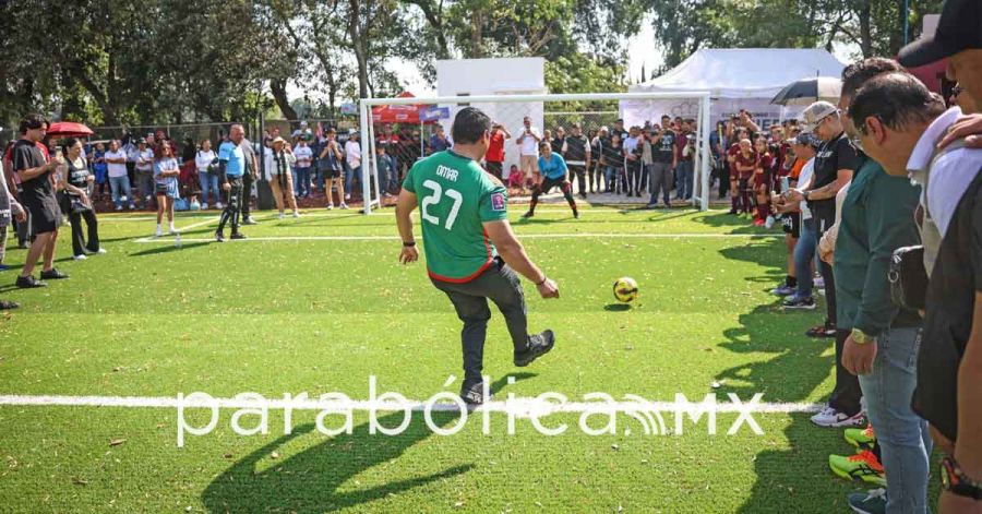 Inaugura Omar Mu&ntilde;oz las instalaciones del Deportivo Chautenco