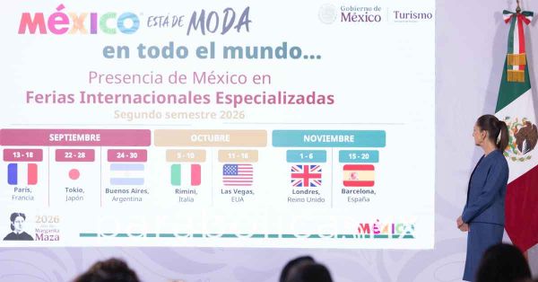 Registra M&eacute;xico r&eacute;cord hist&oacute;rico en viajeros internacionales: Sheinbaum