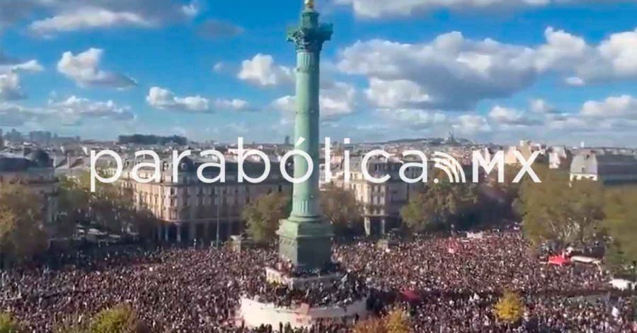 Realizan estudiantes franceses la "segunda" toma de la Bastilla