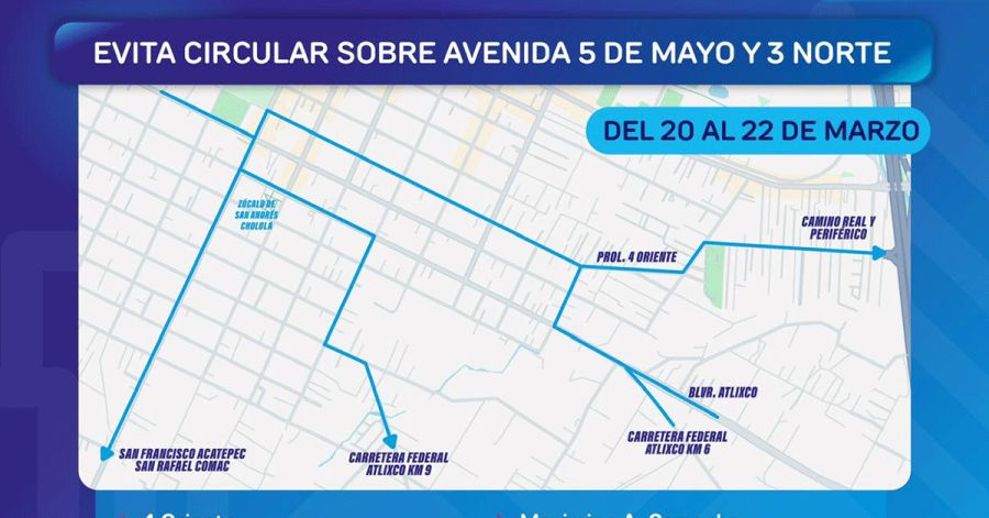 Implementa Polic&iacute;a de San Andr&eacute;s Cholula operativo de seguridad por &lsquo;Festival Equinoccio 2026&rsquo;