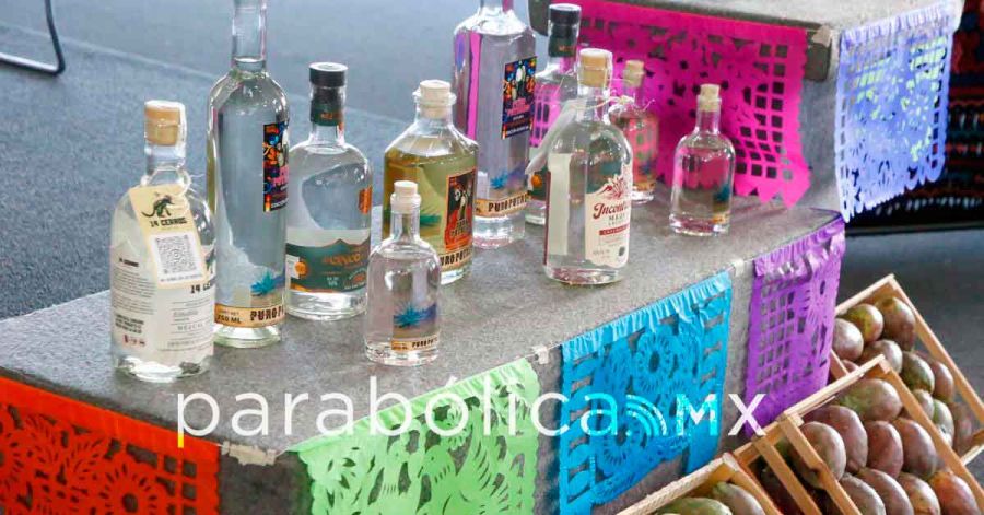 Impulsan IMPI y Gobierno de Puebla la riqueza comunitaria con mezcal y otros productos