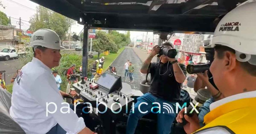 Acude Armenta a la obra de la Avenida 18 Poniente