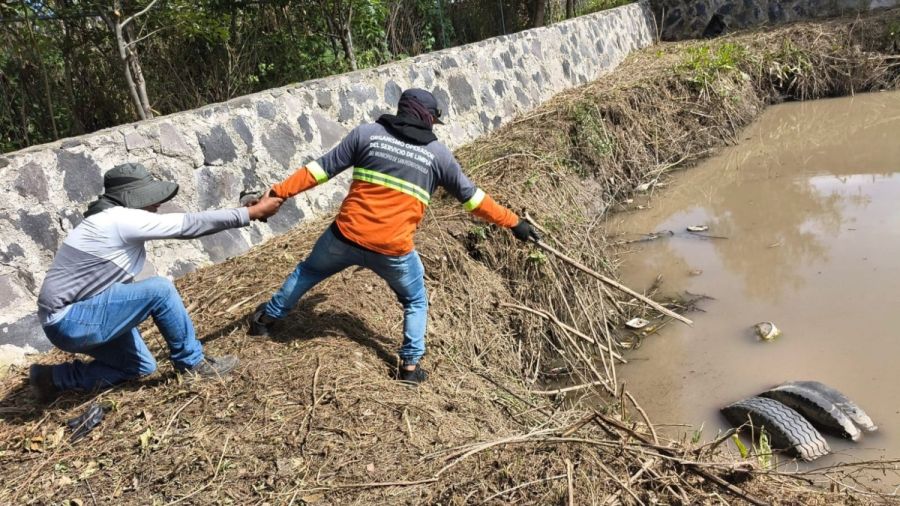 Realiza OOSL Cholula saneamiento en Santiago Mixquitla