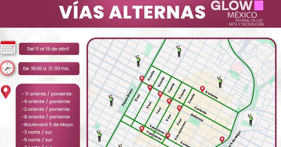 Presentan v&iacute;as alternas por Festival Glow M&eacute;xico