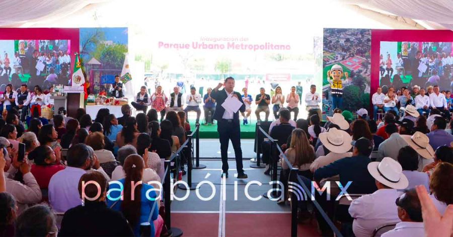 Inaugura Armenta la primera etapa del Parque Urbano Metropolitano