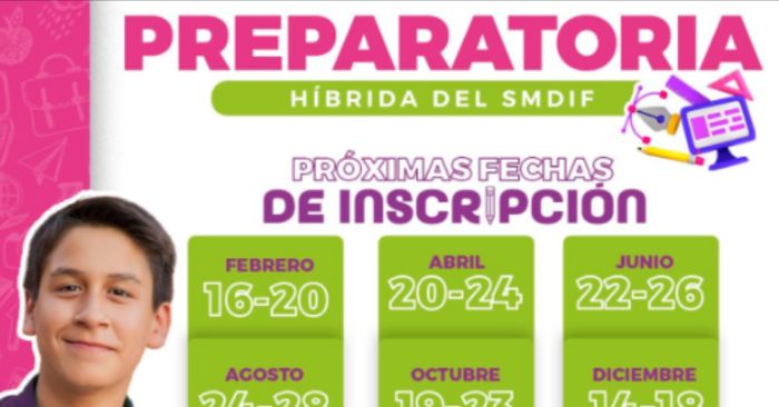 Abre DIF Puebla Capital convocatoria para inscripciones al programa de Preparatoria H&iacute;brida