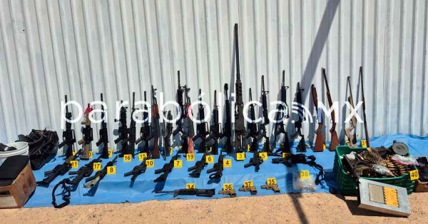 Liberan a tres secuestrados y aseguran arsenal en Sonora, informa Harfuch