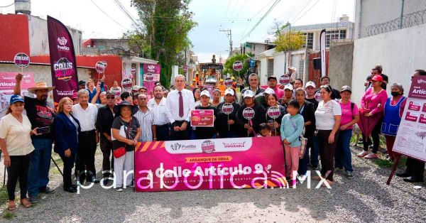 Arranca Pepe Chedraui obras de pavimentaci&oacute;n en la colonia Ampliaci&oacute;n Constituci&oacute;n Mexicana