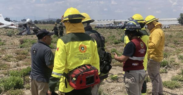 Confirma gobierno de Puebla muerte de tres personas tras ca&iacute;da de avioneta en Huejotzingo