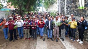 Siembra el Gobierno de San Pedro Cholula el Cerro Zapotecas