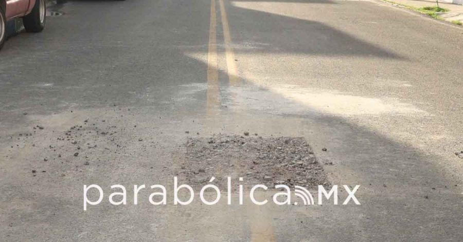Reincide Agua de Puebla en da&ntilde;os a las calles; ahora afectan la calle 7 Sur