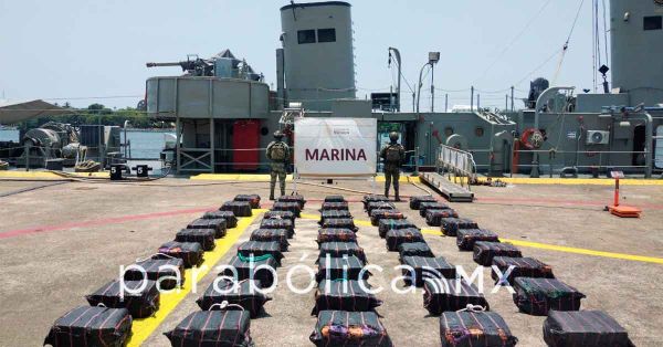 Siguen los decomisos de coca&iacute;na en el Pac&iacute;fico; Semar asegura 1.6 toneladas de cocaina