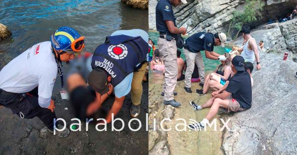 Rescata PC a menor y adulto que se ahogaban en laguna de Alchichica