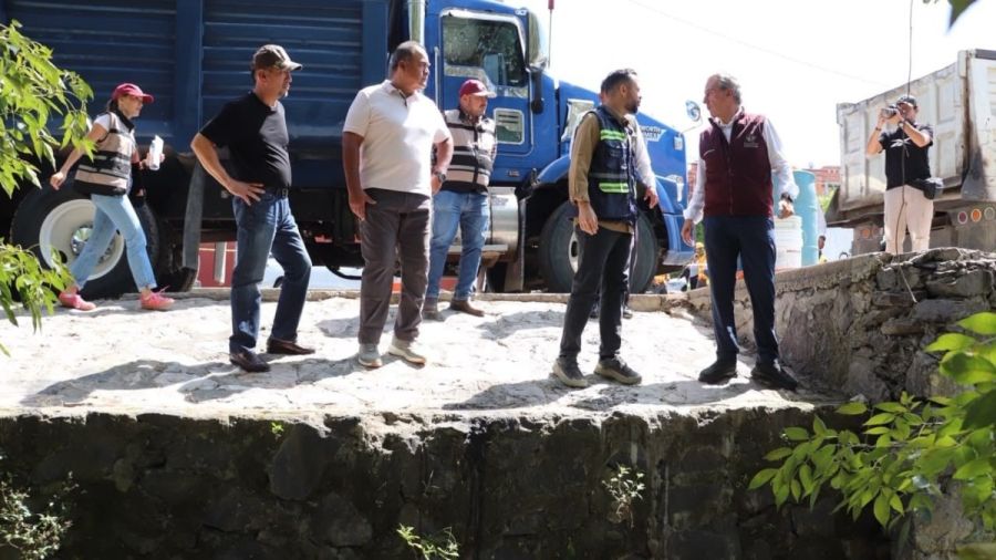 Arranca edil construcci&oacute;n de Red de Alcantarillado Pluvial en Agua Santa