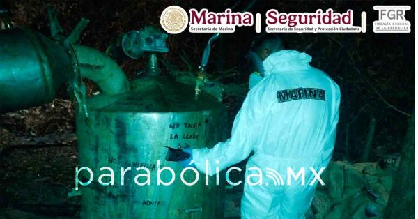 Inhabilitan fuerzas federales un narcolaboratorio en Durango