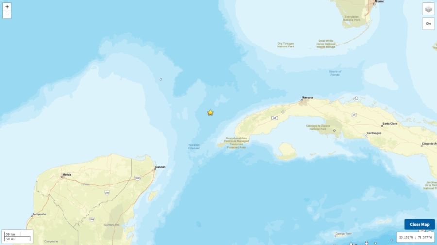 Sacude a Cuba terremoto de 6.1 grados