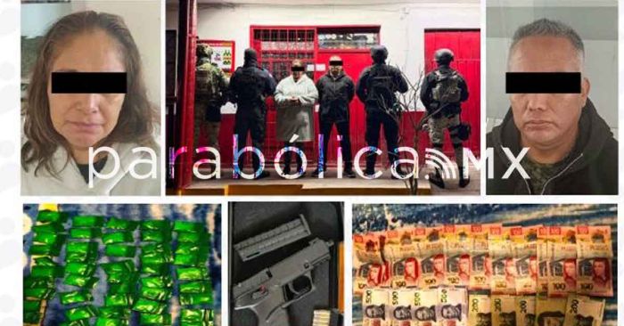 Permite cateo interinstitucional detener a dos personas y asegurar droga en Huauchinango: FGE