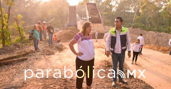Verifica Roc&iacute;o Nahle calidad de obras en carreteras de Veracruz