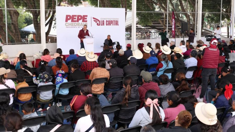 Informa alcalde Pepe Chedraui avances y apoyos en San Andr&eacute;s Azumiatla