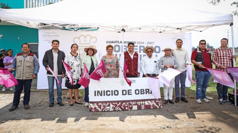 Arranca edil Omar Mu&ntilde;oz pavimentaci&oacute;n en San Lorenzo Almecatla