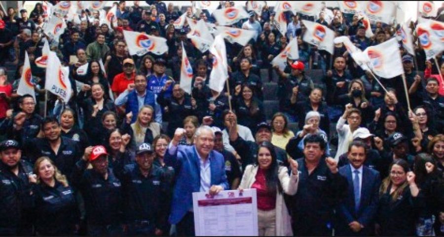 Anuncian Tonantzin Fern&aacute;ndez y Leobardo Soto aumento salarial para trabajadores sindicalizados