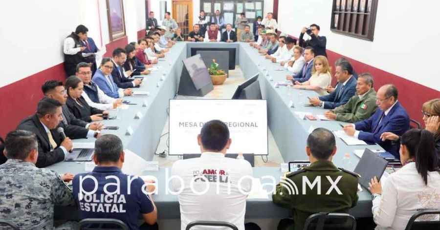 La seguridad es una prioridad, reitera Armenta desde la Mesa de Paz en Atlixco
