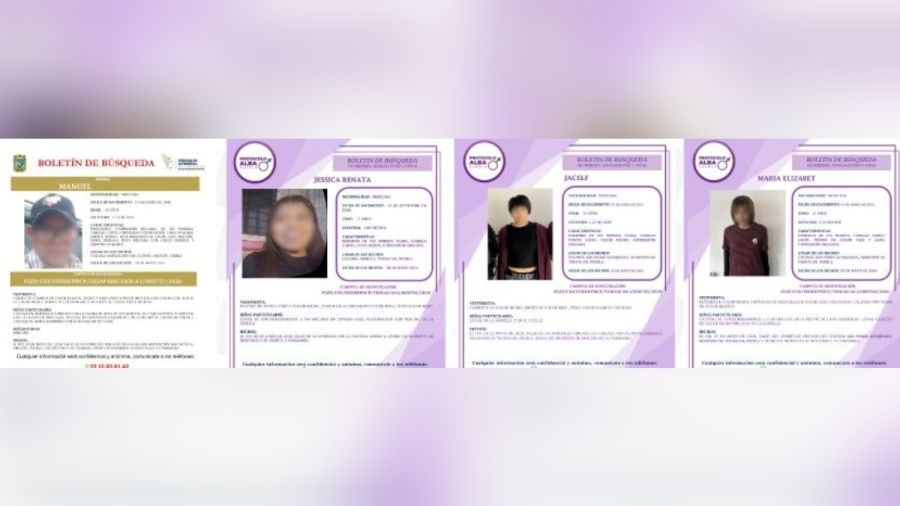 Localiza FGE a 4 personas reportadas como desaparecidas