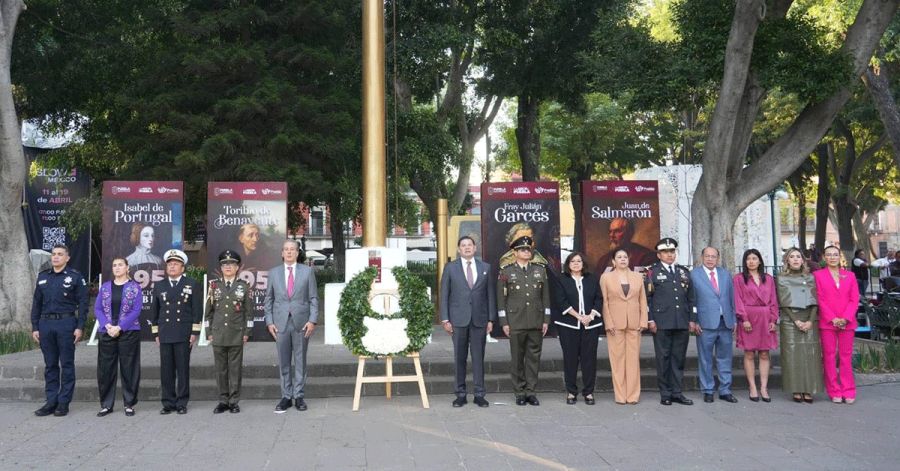 Encabezan Armenta y Chedraui ceremonia por aniversario 495 de Puebla