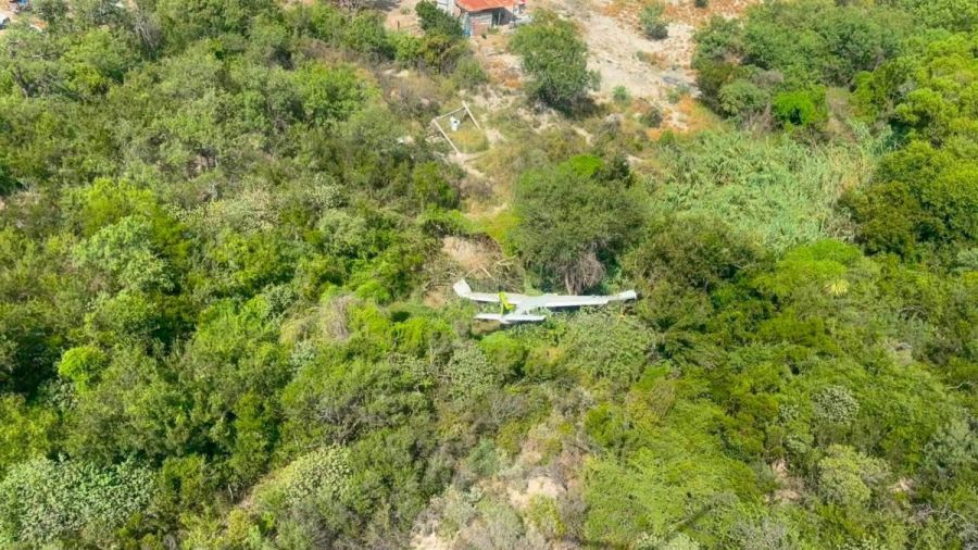 Se desploma avioneta en Nuevo Le&oacute;n; hay 3 lesionados