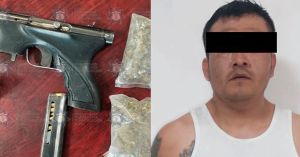 Aseguran polic&iacute;as de Cuautlancingo a presunto responsable de delitos federales