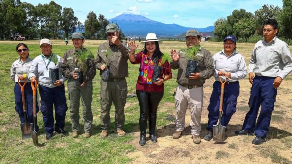 Encabeza Tonantzin Fern&aacute;ndez jornada de reforestaci&oacute;n en el Cerro Zapotecas