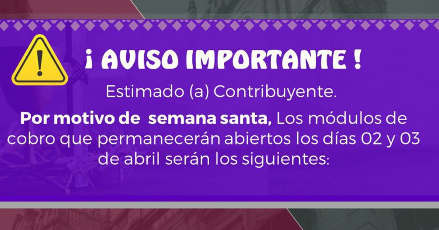 Anuncia Gobierno de Pepe Chedraui horarios en cajas de Tesorer&iacute;a por Semana Santa