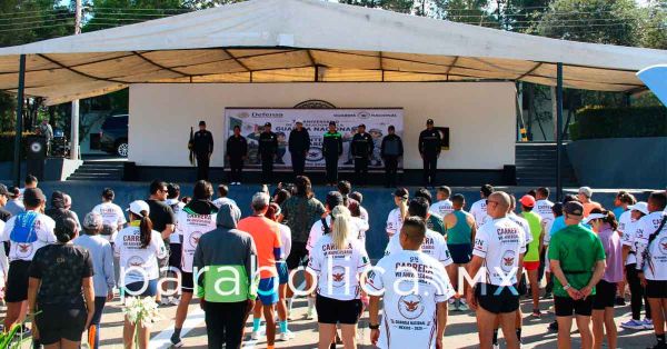 Realizan la carrera y programa en la XXV Zona Militar por el 7&ordm; aniversario de la Guardia Nacional