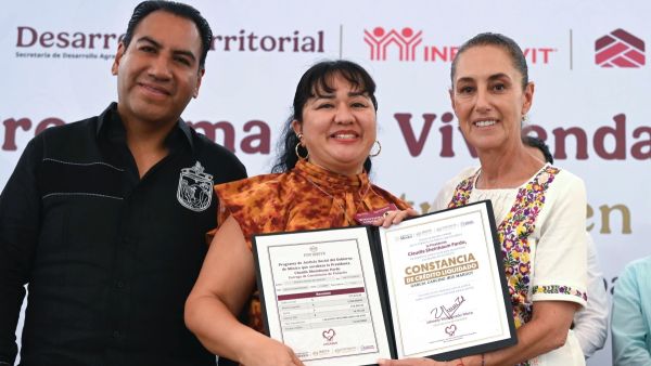 Aporta programa de vivienda 1% al PIB, afirma presidenta