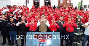 Reconoce Armenta entrega heroica de bomberos de Puebla