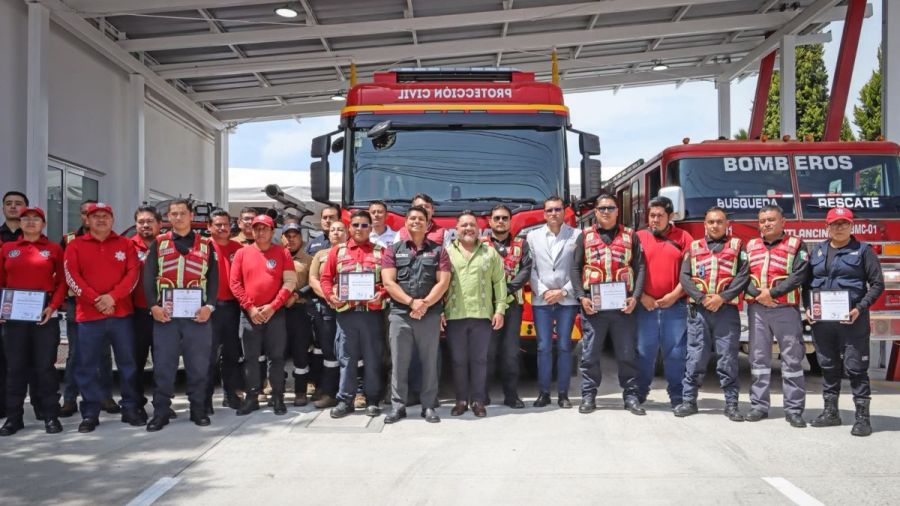 Inaugura Omar Mu&ntilde;oz primera Estaci&oacute;n de Bomberos en Cuautlancingo