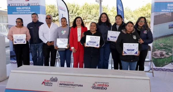 Refuerza Lupita Cuautle espacios educativos con nueva biblioteca en telesecundaria