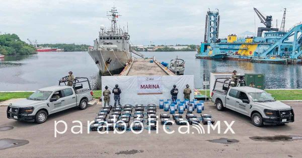 Asegura Marina m&aacute;s de una tonelada de presunta coca&iacute;na en Chiapas