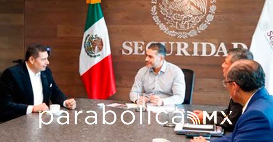 Ajustan Armenta y Harfuch  estrategia de seguridad tras baja de delitos en Puebla: SSP