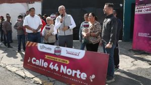 Encabeza Pepe Chedraui rehabilitaci&oacute;n vial en la colonia San Luis Gonzaga