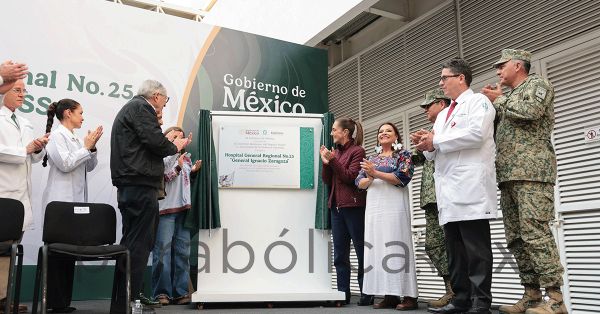 Inaugura Sheinbaum el Hospital General Regional 25 "General Ignacio Zaragoza" en Iztapalapa